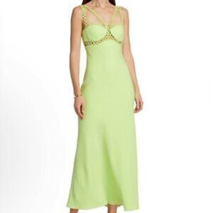 Jonathan Simkhai Sevilla Crochet Ring Midi Dress